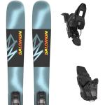 Pack ski." Salomon E Qst Spark + M10 Gw L90 A Blk 24 - Homme - Bleu / Noir - taille 150 - modèle 2024
