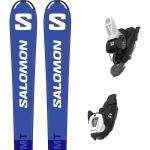 Pack ski." Salomon L S/race Mt Jr + L6 Gw J2 24 - Enfant - Bleu - taille 120 - modèle 2024