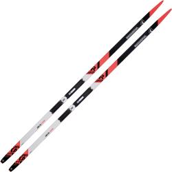 Pack ski de fond classique." Rossignol Delta Comp R-skin 23 + Fixations - Mixte - Noir / Rouge / Blanc - taille 203 - modèle 2023