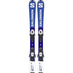 Pack ski de piste." Salomon S/race Jr S + C5 Gw J75 24 - Enfant - Bleu / Blanc - taille 110 - modèle 2024