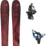 Skis de randonnée Blizzard rouges en titane 