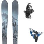 Skis de randonnée Nordica bleues claires en carbone 165 cm 