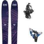 Skis de randonnée bleus 160 cm 