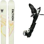 Skis freestyle Faction marron en bois 150 cm en promo 
