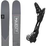 Skis alpins Majesty gris en carbone 166 cm en promo 