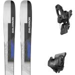 Pack ski." Salomon Stance 96 Blk/race Blue/wet Weather 24 + Fixations - Homme - Gris / Noir / Bleu - taille 168 - modèle 2024
