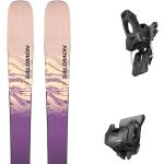 Pack ski." Salomon Stance W 94 Blk/purple Magic/maple Sugar 24 + Fixations - Femme - Beige / Noir / Violet - taille 168 - modèle 2024