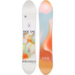 Pack snowboard polyvalent." Ride Compact 24 + Fixations - Femme - Blanc / Multicolore - taille 142 - modèle 2024