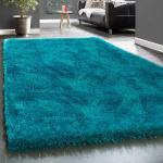 Tapis shaggy Paco Home turquoise 