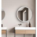Miroirs muraux Paco Home blancs diamètre 50 cm modernes 