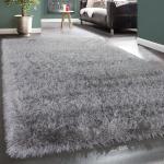 Tapis shaggy Paco Home gris anthracite 230x160 modernes 