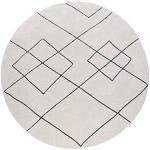 Tapis ronds Paco Home blancs en polypropylène diamètre 200 cm scandinaves en promo 