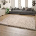 Tapis shaggy Paco Home blancs 230x160 modernes 