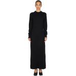 Robes en laine Paco Rabanne noires en laine maxi à manches longues Taille L look fashion pour femme 