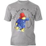 Paddington Bear Classic Please Look After Official Mens T-Shirt - Sports Grey - X-Large