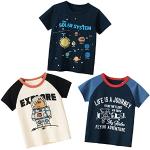 PADGENE T-Shirt pour Bébé, Garçon Hauts en Coton T-Shirts Chemise à Manches Courtes sous-Chemise pour Bébé Enfants, Aviation