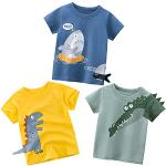 PADGENE T-Shirt pour Bébé, Garçon Hauts en Coton T-Shirts Chemise à Manches Courtes sous-Chemise pour Bébé Enfants, Crocodile