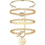 Bracelets coeur beiges nude en or 18 carats classiques pour enfant 