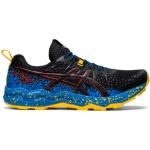 Chaussures trail Asics Gel-Fujitrabuco bleues en fil filet légères pour homme en promo 