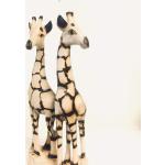 Figurines de girafes en bois à motif animaux 