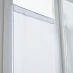 Tringles à rideau blanches en polyester transparentes modernes 