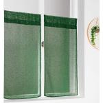 Rideaux prêt-à-poser HomeMaison vert de gris Semi-transparents 60x120 