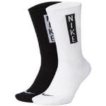 Paires de chaussettes x2 nike heritage blanc noir
