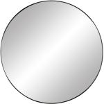 Miroirs ronds Pomax argentés en métal diamètre 70 cm modernes 
