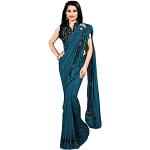 Robes en velours bleu canard imprimé Indien en velours à volants Taille XL style ethnique pour femme 