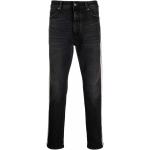 Jeans slim Palm Angels noirs à rayures en cuir W31 L32 pour homme en promo 