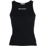 T-shirts à imprimés Palm Angels noirs à rayures sans manches à col rond pour femme 