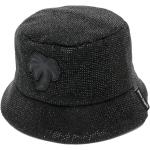 Chapeaux bob Palm Angels noirs à logo à strass Tailles uniques pour femme en promo 