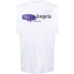 T-shirts à imprimés Palm Angels blancs à manches courtes pour homme en promo 