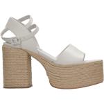 Sandales à talons Paloma Barcelo blanches en cuir Pointure 40 style bohème pour femme 