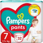 Pampers Pants Size 7 couches-culottes à usage unique 17+ kg 32 pcs