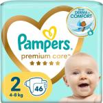 Pampers Premium Care Size 2 couches jetables 4-8kg 46 pcs