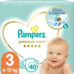 Pampers Premium Care Size 3 couches jetables 6-10 kg 40 pcs