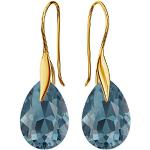 Boucles d'oreilles argentées en cristal en argent look fashion pour femme 