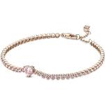 Bracelets Pandora Rose roses en or rose en or rose 18 carats look fashion pour femme 
