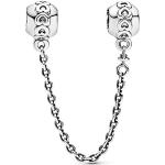 Bracelets de perles Pandora argentés en argent à perles look fashion pour fille en promo 