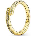 Bagues en or Pandora en or 14 carats 54 classiques pour femme 