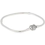 Bracelets porte-bonheurs Pandora argentés en argent romantiques pour femme en promo 