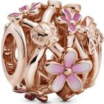 Charms en argent Pandora Rose roses en métal à perles à motif fleurs look fashion pour femme 