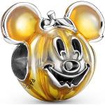 Charms alphabet Pandora argentés en argent à perles Mickey Mouse Club Mickey Mouse look fashion pour femme en promo 