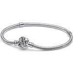 Bracelets breloques Pandora argentés en argent à motif serpents Disney look fashion pour femme 
