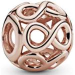 Charms Pandora Rose roses en métal à perles en or rose 14 carats look fashion pour femme 