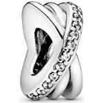 Charms en argent Pandora argentés en argent à perles à motif serpents look fashion pour femme en promo 
