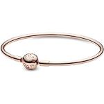 Bracelets breloques Pandora Moments en or rose 14 carats look fashion pour femme en promo 
