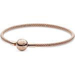 Bracelets breloques Pandora roses en titane 14 carats look fashion pour femme en promo 