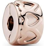Charms en or Pandora rose bonbon en plaqué Or à perles pour femme 